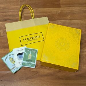❤️ L’occitane Skincare Samples, Gift Box, and Gift Bag Set Bundle New